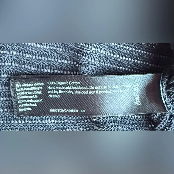 Eileen Fisher Organic Linen Cotton Funnel Neck Box-Top in Black Size S/M - Picture 11 of 12